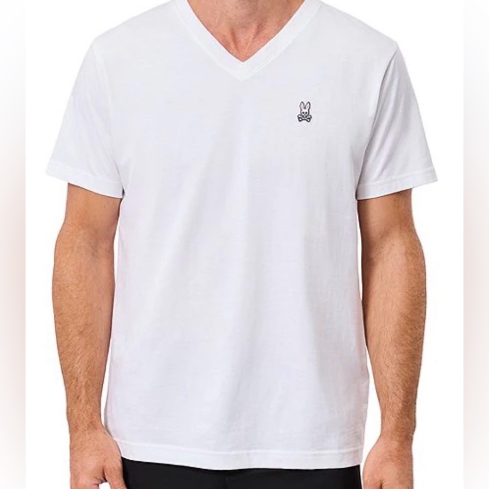 Psycho Bunny Men's Classic V-Neck Tee